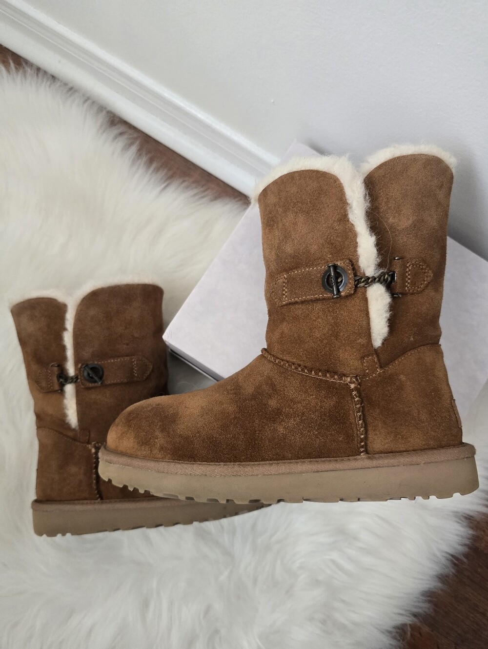 UGG Chestnut Sheepskin Estera Boots